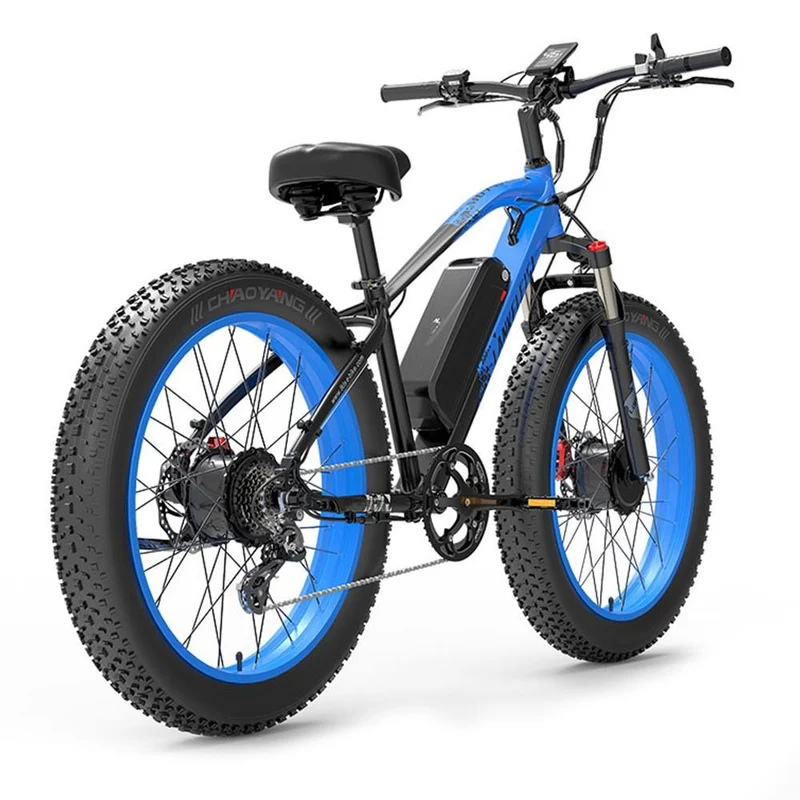 LANKELEISI MG740 PLUS 26" Fat Tire Off-Road Elektrofahrrad 1000W*2 Doppel Motor 48V 20Ah Batterie
