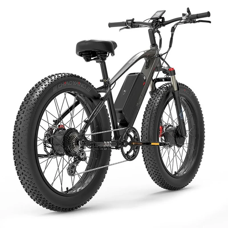 LANKELEISI MG740 PLUS 26" Fat Tire Off-Road Elektrofahrrad 1000W*2 Doppel Motor 48V 20Ah Batterie