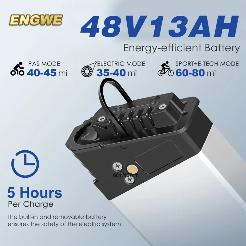ENGWE EP-2 Pro 20" Fat Tire Faltbares Elektrofahrrad 250W Motor 48V 13Ah Batterie
