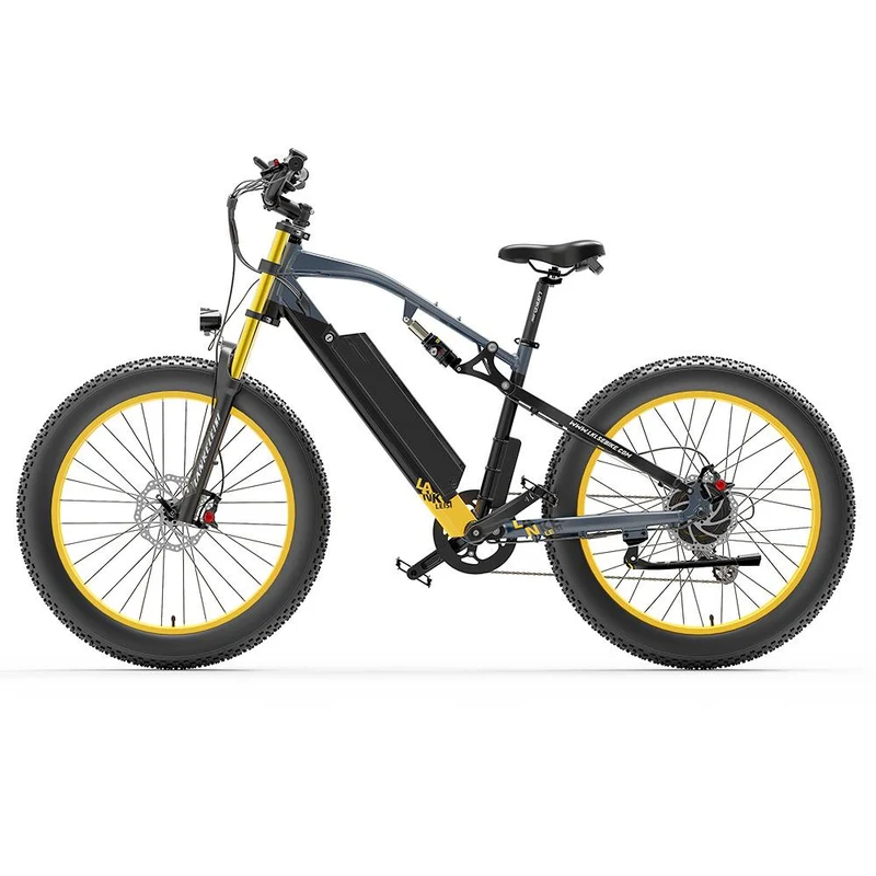 LANKELEISI RV700 26" Fat Tire Mountain Elektrofahrrad 1000W Motor 48V 16Ah Batterie