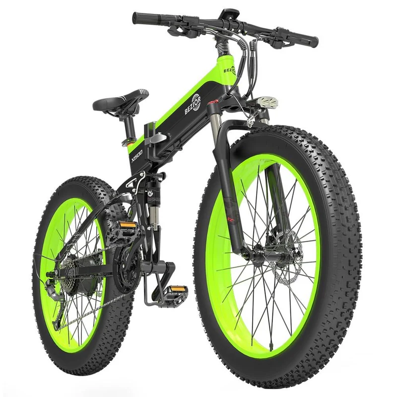 BEZIOR X1500 26" Elektro-Mountainbike 1500W Motor 48V 12,8Ah Batterie