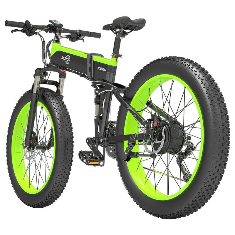 BEZIOR X1500 26" Elektro-Mountainbike 1500W Motor 48V 12,8Ah Batterie