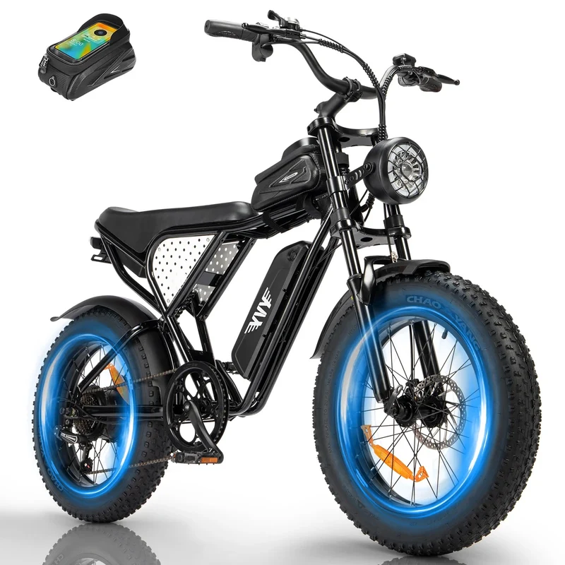 YVY C20Lite 20" Fat Tire Elektrofahrrad 1000W Motor 48V 15Ah Batterie