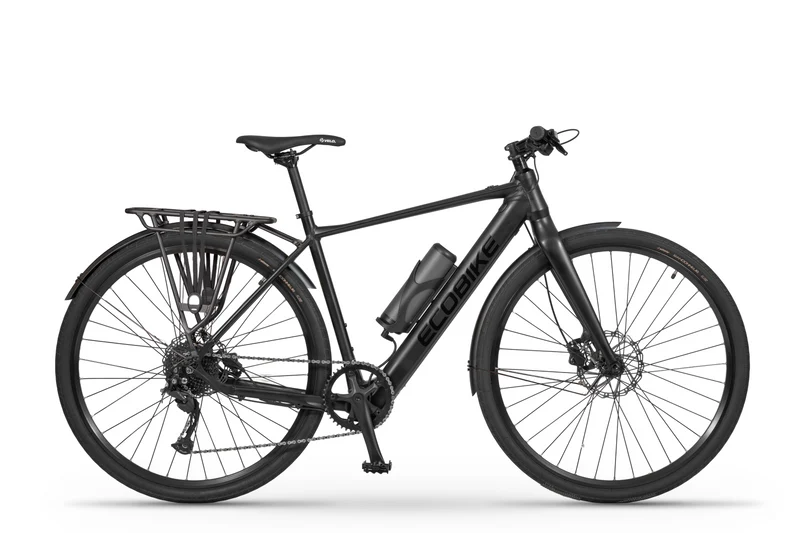 Ecobike Urban Plus EQP 2027 | Leichtes Fitness E-Bike mit Gepäckträger & Schutzblechen | 601 Wh