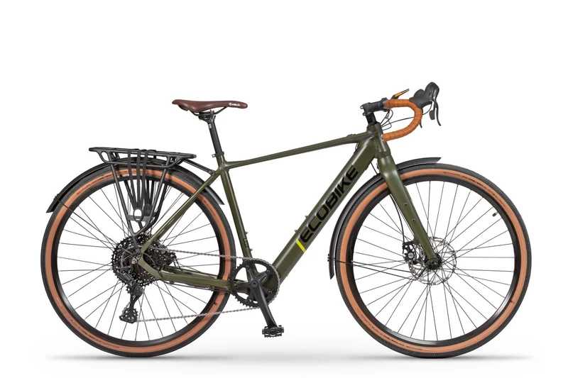 Ecobike Forest EQP 2027 | Leichtes Gravel E-Bike mit Gepäckträger & Schutzblechen | 349 Wh