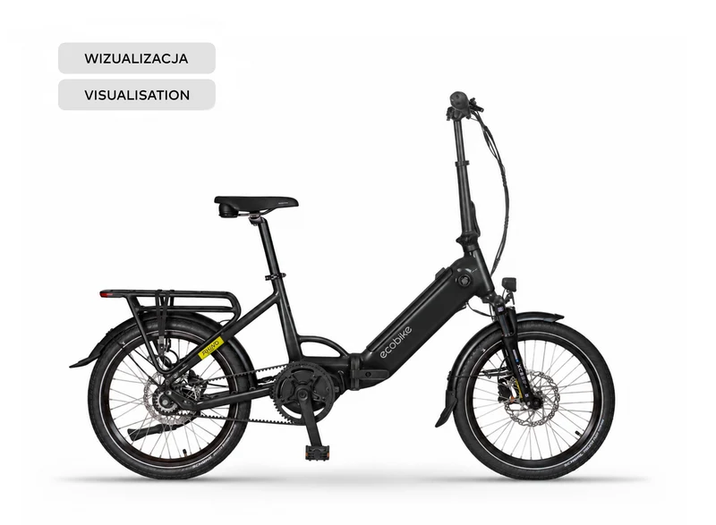 Ecobike Rhino Cruise Automatic 2027 | E-Faltrad | Automatik + Gates Riemen | Bafang M210 80 Nm
