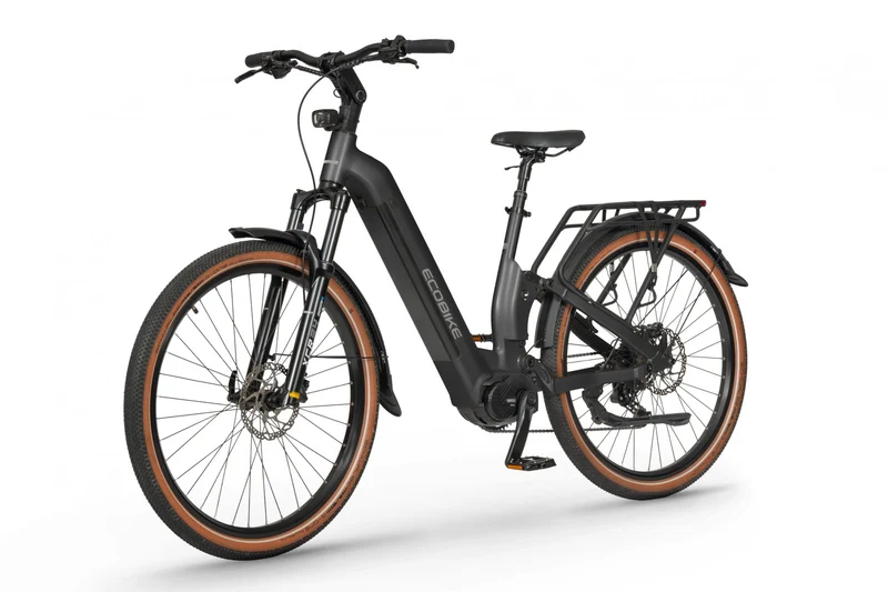 Ecobike FLEX SCHWARZ/TITAN- 2026 Trekking FULLY Power-Bike mit Bafang 100Nm Drehmoment und 900 Wh Akku