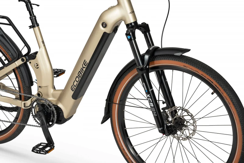 Ecobike FLEX SCHWARZ/TITAN- 2026 Trekking FULLY Power-Bike mit Bafang 100Nm Drehmoment und 900 Wh Akku