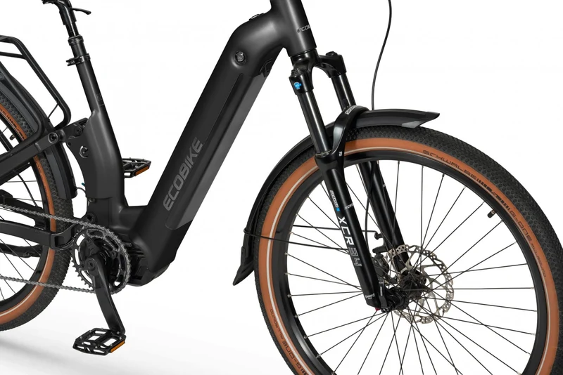 Ecobike FLEX SCHWARZ/TITAN- 2026 Trekking FULLY Power-Bike mit Bafang 100Nm Drehmoment und 900 Wh Akku