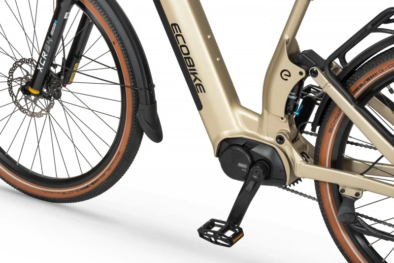 Ecobike FLEX SCHWARZ/TITAN- 2026 Trekking FULLY Power-Bike mit Bafang 100Nm Drehmoment und 900 Wh Akku
