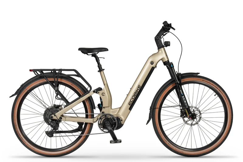 Ecobike FLEX SCHWARZ/TITAN- 2026 Trekking FULLY Power-Bike mit Bafang 100Nm Drehmoment und 900 Wh Akku