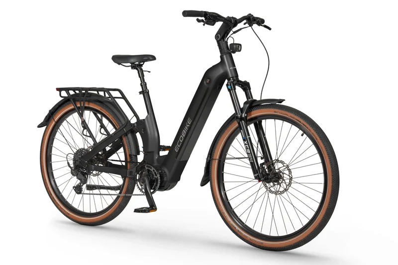 Ecobike FLEX SCHWARZ/TITAN- 2026 Trekking FULLY Power-Bike mit Bafang 100Nm Drehmoment und 900 Wh Akku