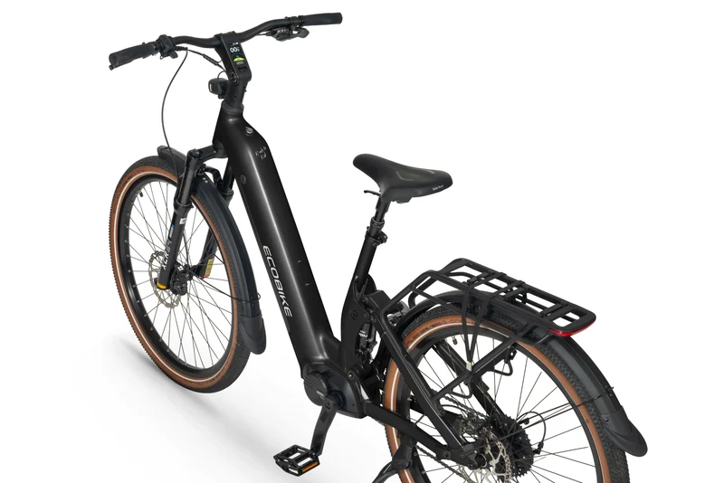 Ecobike FLEX SCHWARZ/TITAN- 2026 Trekking FULLY Power-Bike mit Bafang 100Nm Drehmoment und 900 Wh Akku