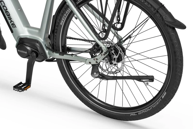 Ecobike LX 400 Silber&Black City E-Bike Pedelec, Nabenschaltung, Mittelmotor, Riemenantrieb Gates, Bafang M410HD 100Nm