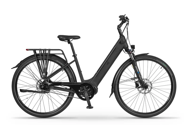 Ecobike LX Schwarz - City E-Bike Pedelec, Ananda 100Nm mit NABENSCHALTUNG