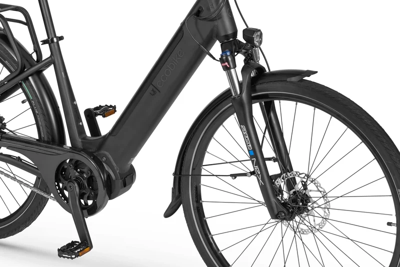 Ecobike LX Schwarz - City E-Bike Pedelec, Ananda 100Nm mit NABENSCHALTUNG