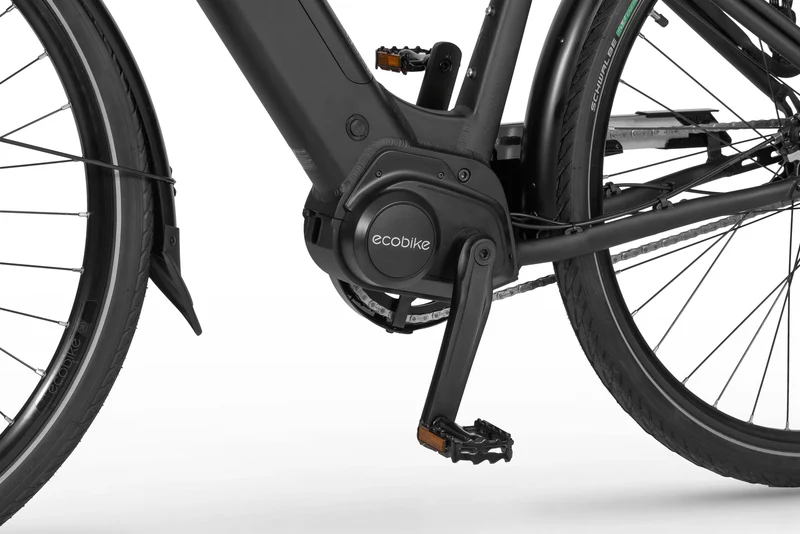 Ecobike LX Schwarz - City E-Bike Pedelec, Ananda 100Nm mit NABENSCHALTUNG