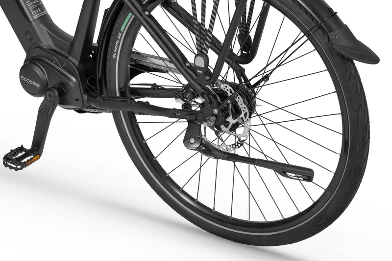 Ecobike LX Schwarz - City E-Bike Pedelec, Ananda 100Nm mit NABENSCHALTUNG