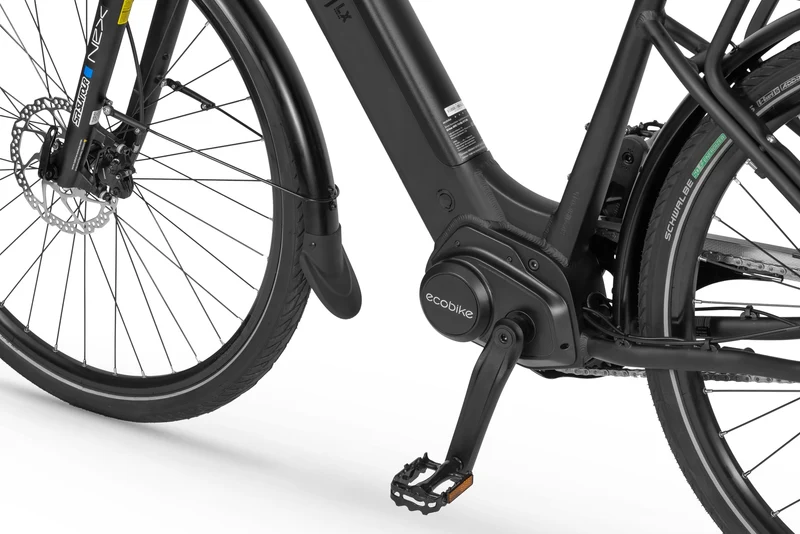 Ecobike LX Schwarz - City E-Bike Pedelec, Ananda 100Nm mit NABENSCHALTUNG