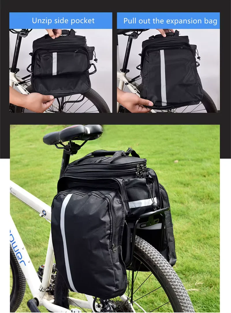 Fahrradtasche Gepäckträger 27L inkl. Seitentaschen