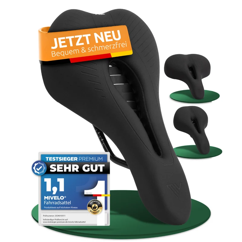 Mivelo Fahrradsattel Comfort Pro MTB memory foam
