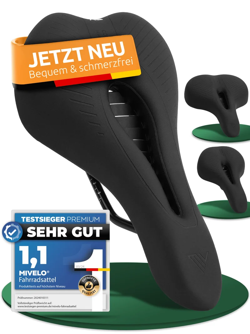 Mivelo Fahrradsattel Comfort Pro MTB memory foam