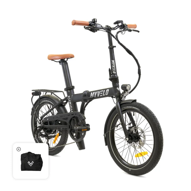 Zürich Elektro-Klapprad + Tragetasche